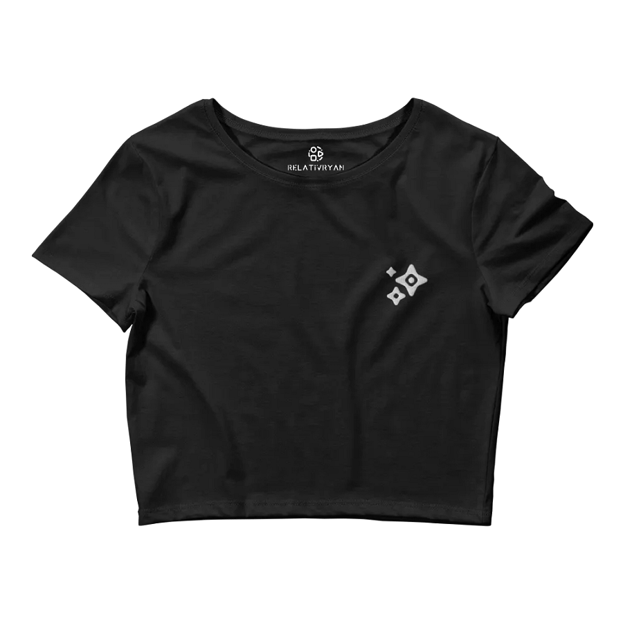 Absolut Idiocy Women's Crop-top Tee - F✨ck Generative AI (Logo) product image (3)