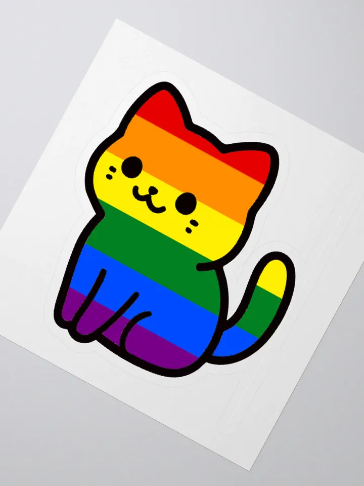 Rainbow Pride Kitty Sticker product image (2)