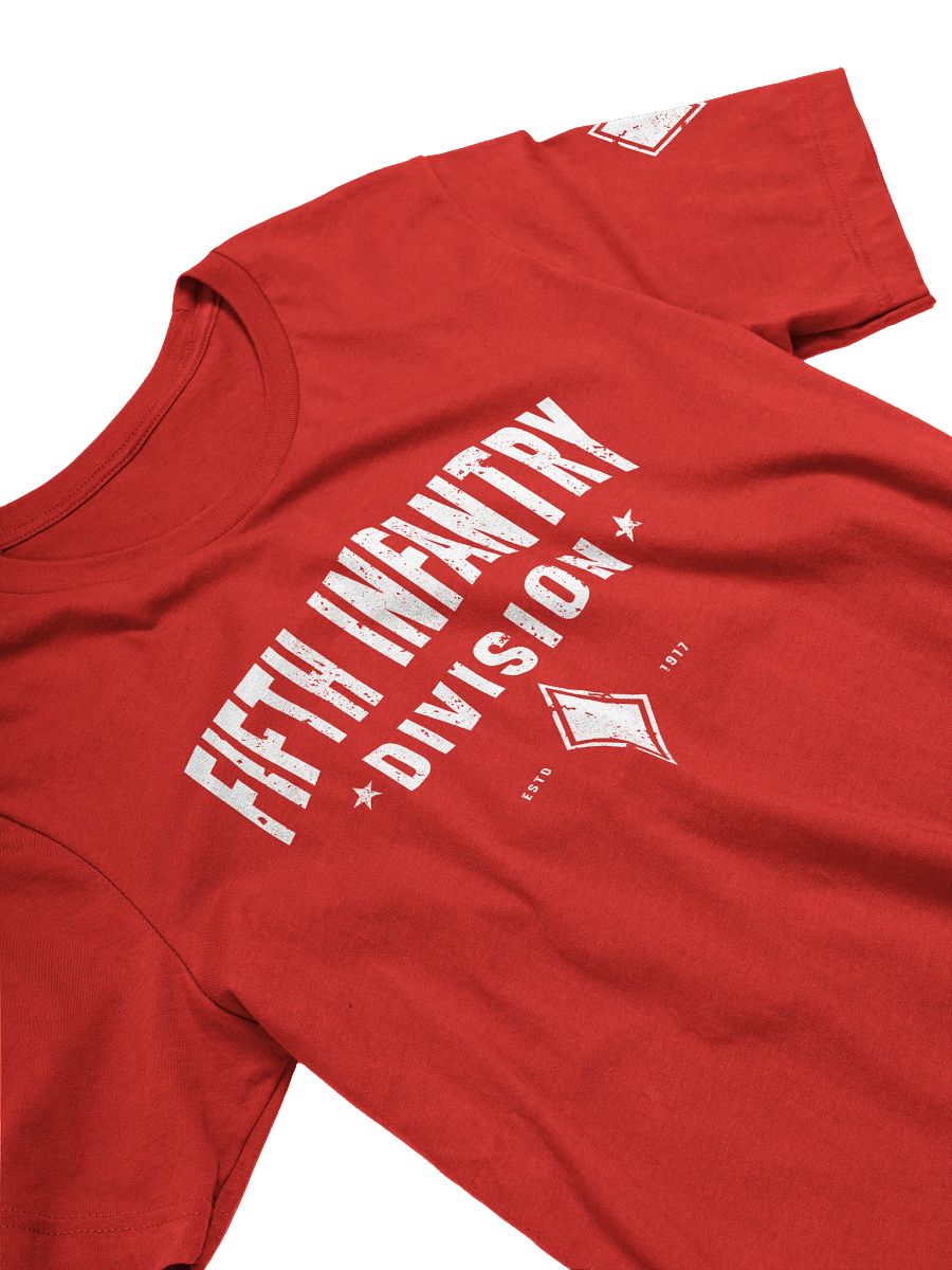 5th Infantry Division - Red Diamond "Distressed" T-Shirt product image (29)