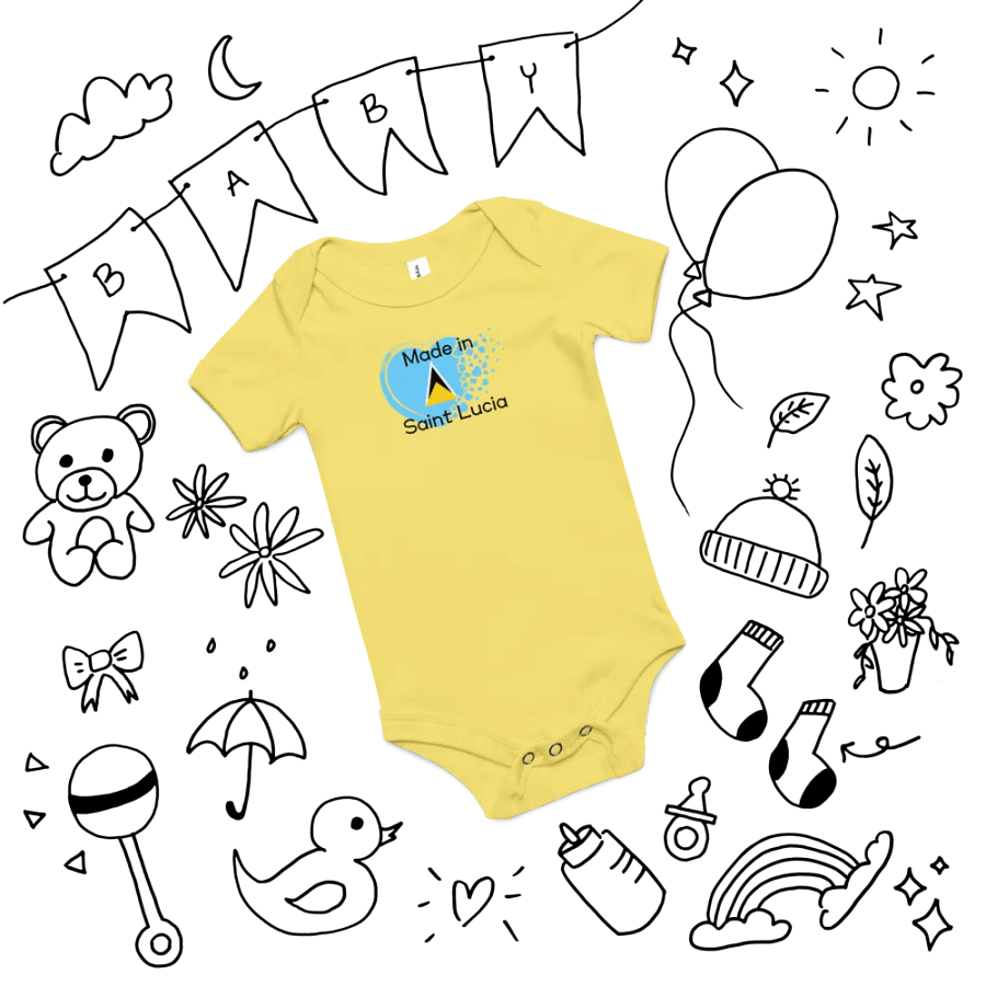Heartfelt Made in Saint Lucia Baby Onesie product image (12)