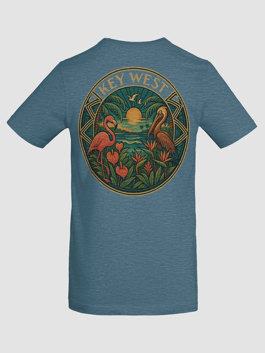 Key West Tropical T-Shirt Ultra Soft Tee with Pelican and Flamingo product image (8)