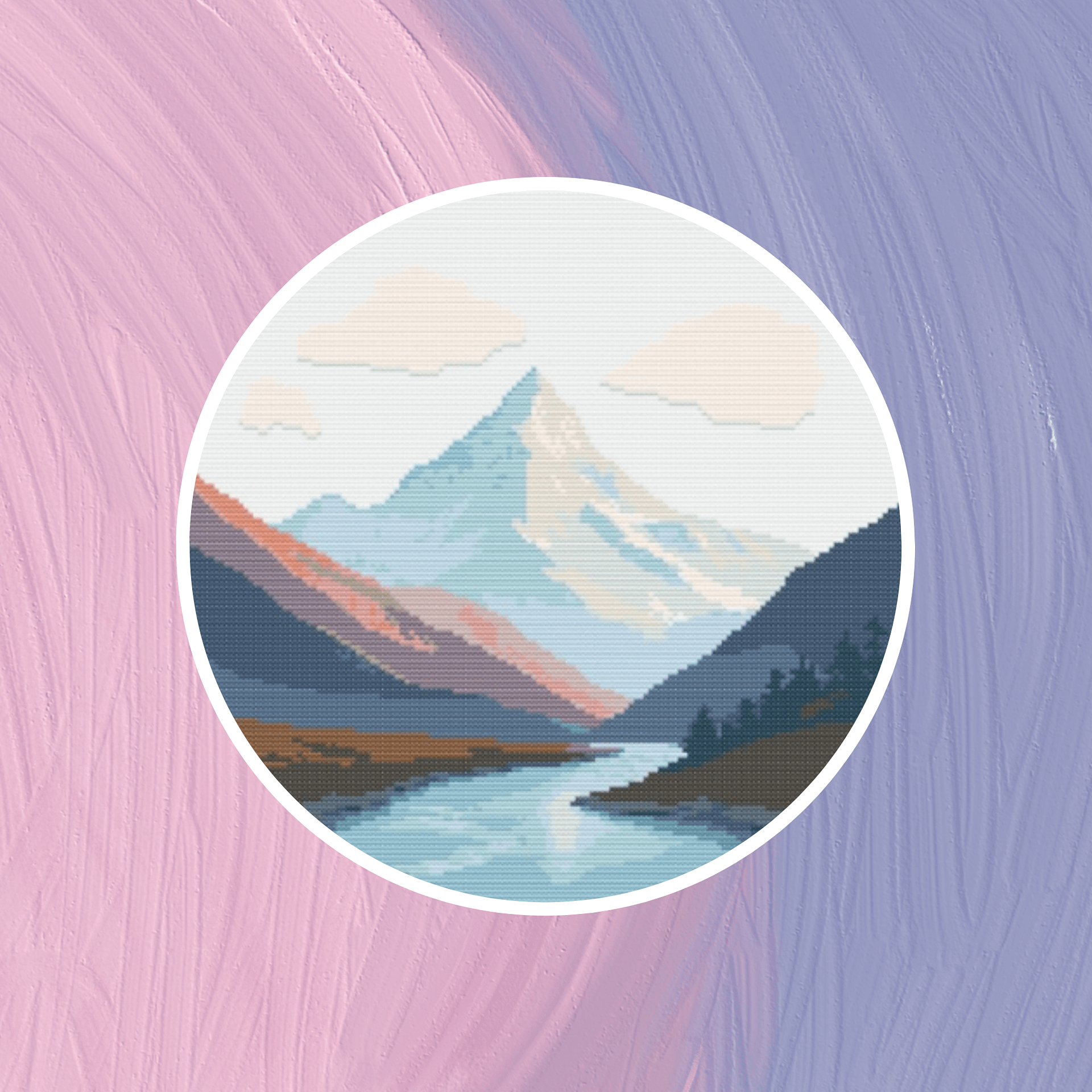 Mountain River Cross Stitch Pattern product image (5)