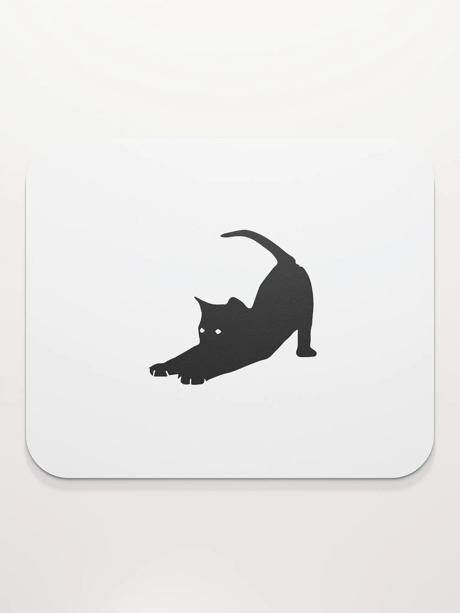 Stretching Black Cat Mouse Pad product image (2)