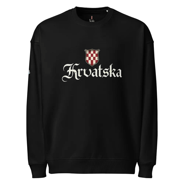 Checkered Shield Hrvatska Organic Sweatshirt product image (1)