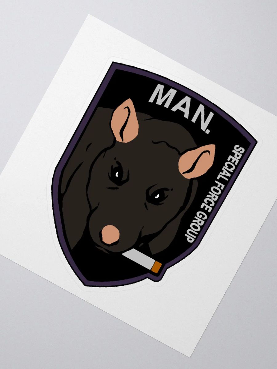 Smoking Rat Emblem Sticker product image (2)