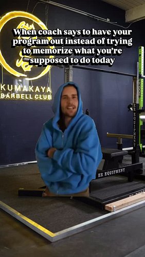 Here at Kumakaya Barbell Club we strongly encourage you to read your programs carefully 😂……

*AHEM* @hsulifts @kreatina56 

👀...