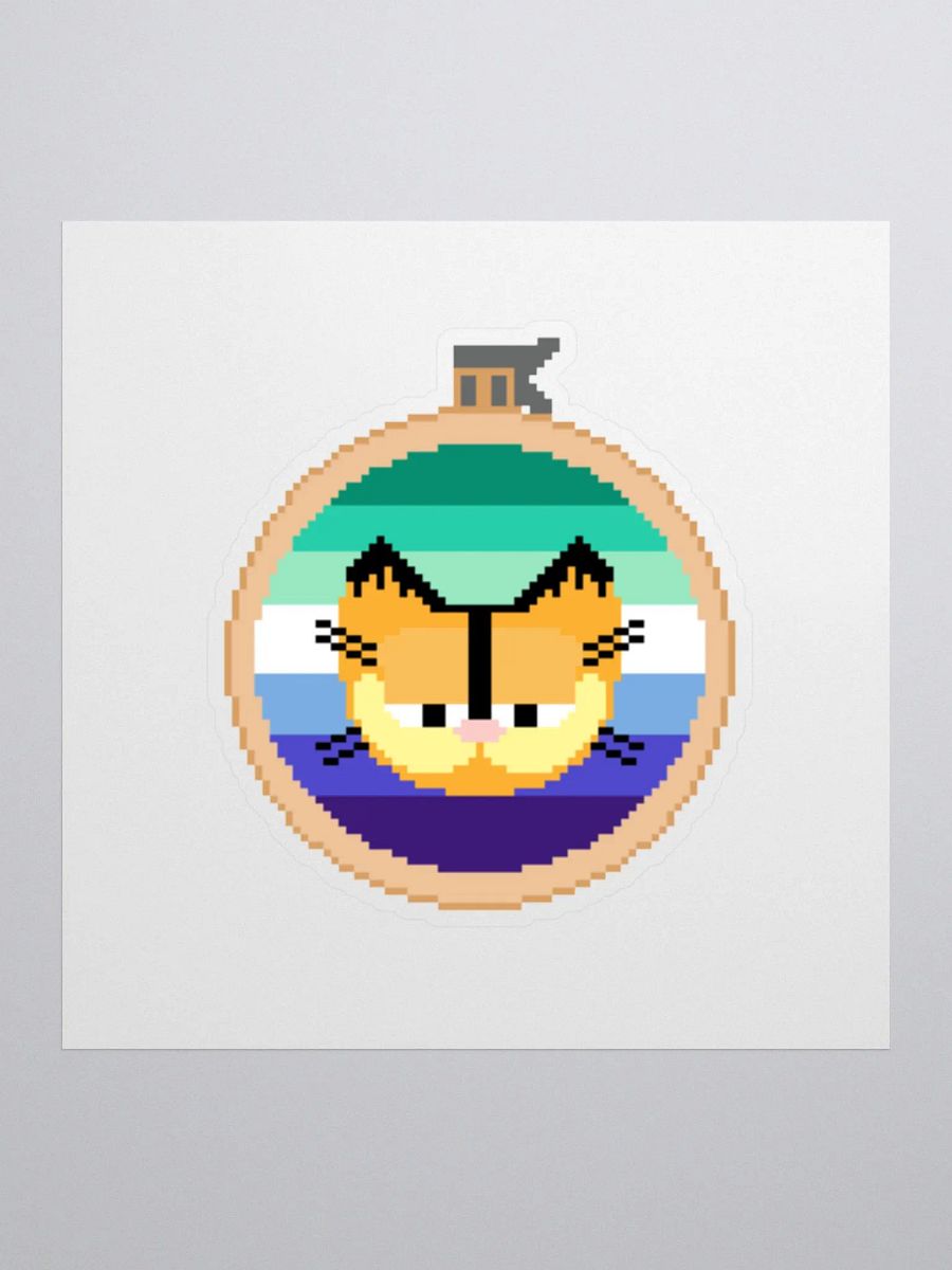 Garfield cross stitch sticker (gay) product image (1)