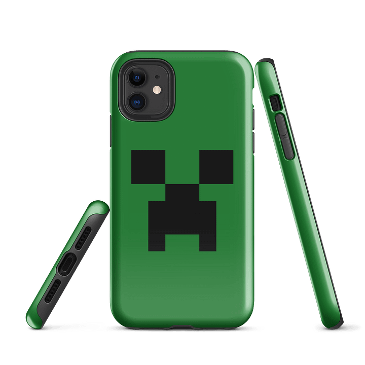 Creeper iPhone Case - Minecraft Tough Phone Case for iPhone 16 Pro Max, iPhone 16, iPhone 15, iPhone 15 Pro product image (1)