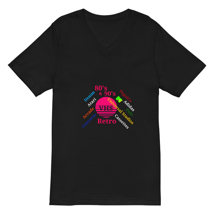 Retro VHS Nostalgia V-Neck Tee product image (2)
