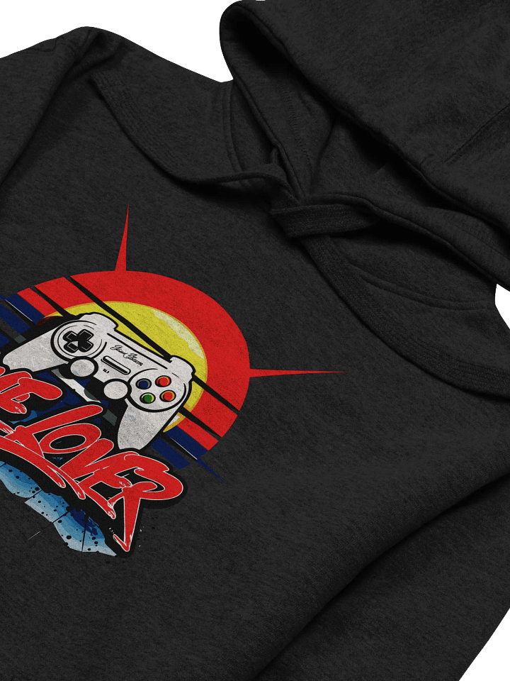 Retro Sunset Game Lover Front Printed Hoodie product image (2)