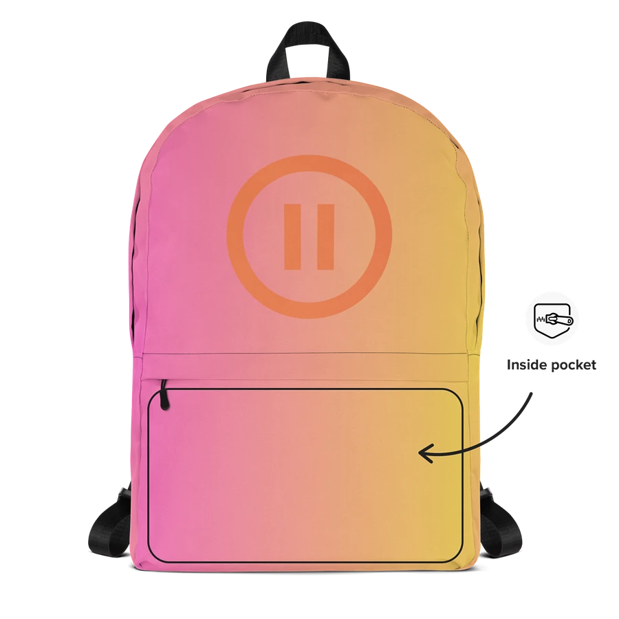 Pause AI Backpack (Pink/Orange Gradient) product image (6)