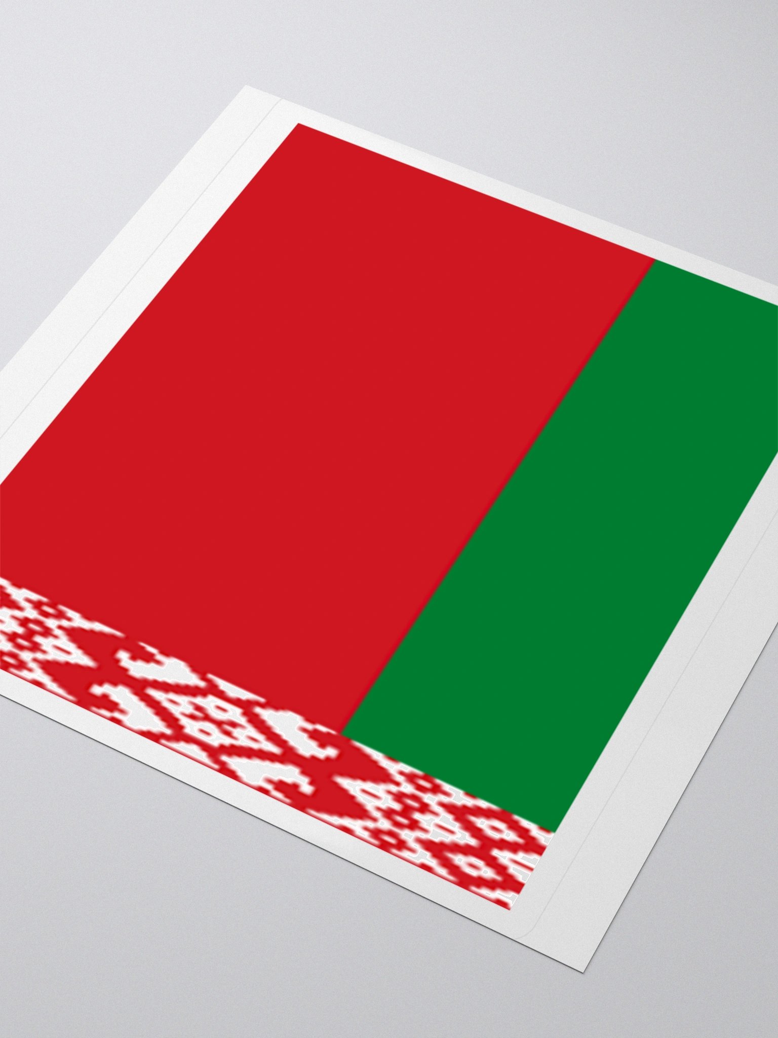 Exclusive Belarus Flag Kiss-Cut Stickers - High-Quality Vinyl, Multiple Sizes product image (9)