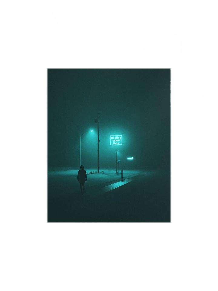 "Healing takes time" Matte Poster product image (1)