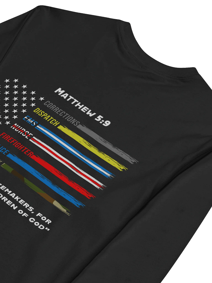 First Responder Flag T-Shirt (Long Sleeve) product image (1)