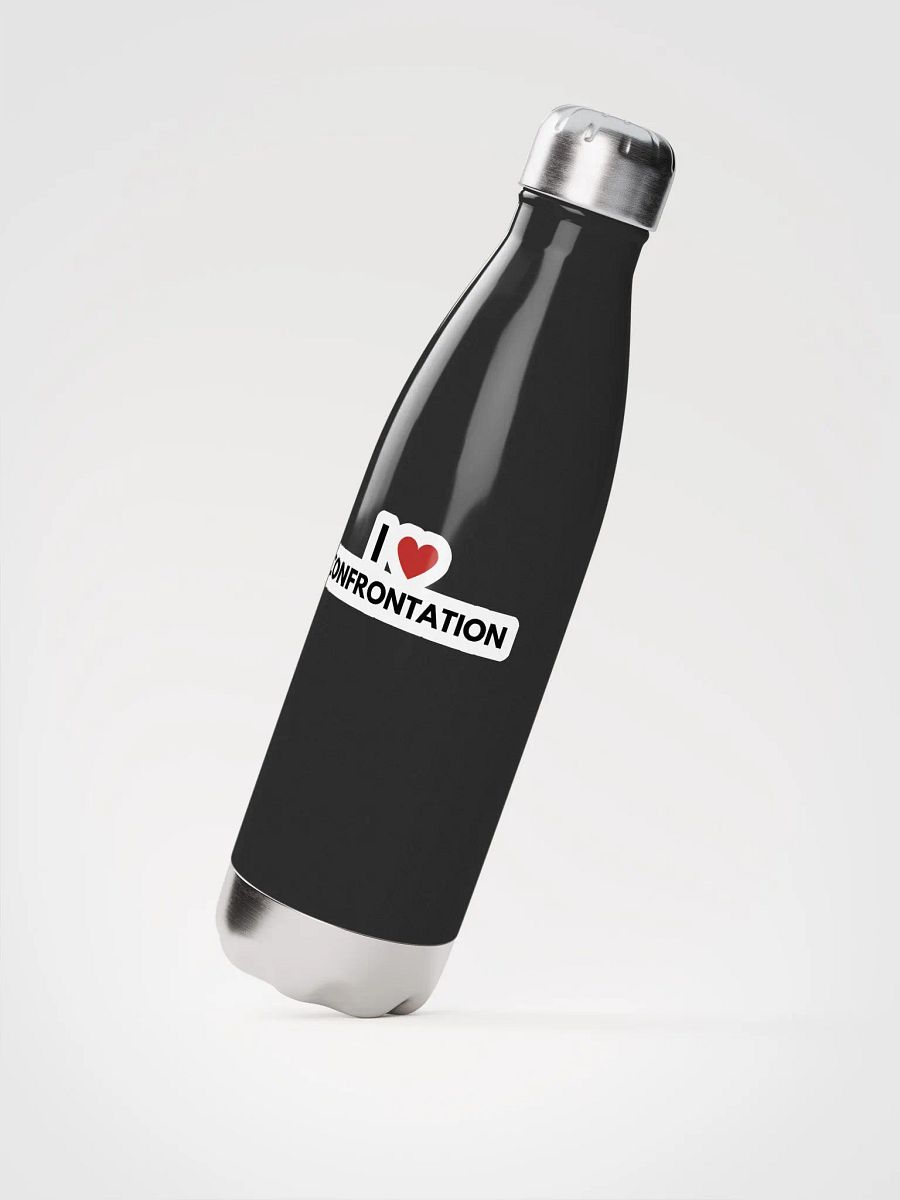 I <3 Confrontation (bubble design) stainless steel water bottle product image (4)