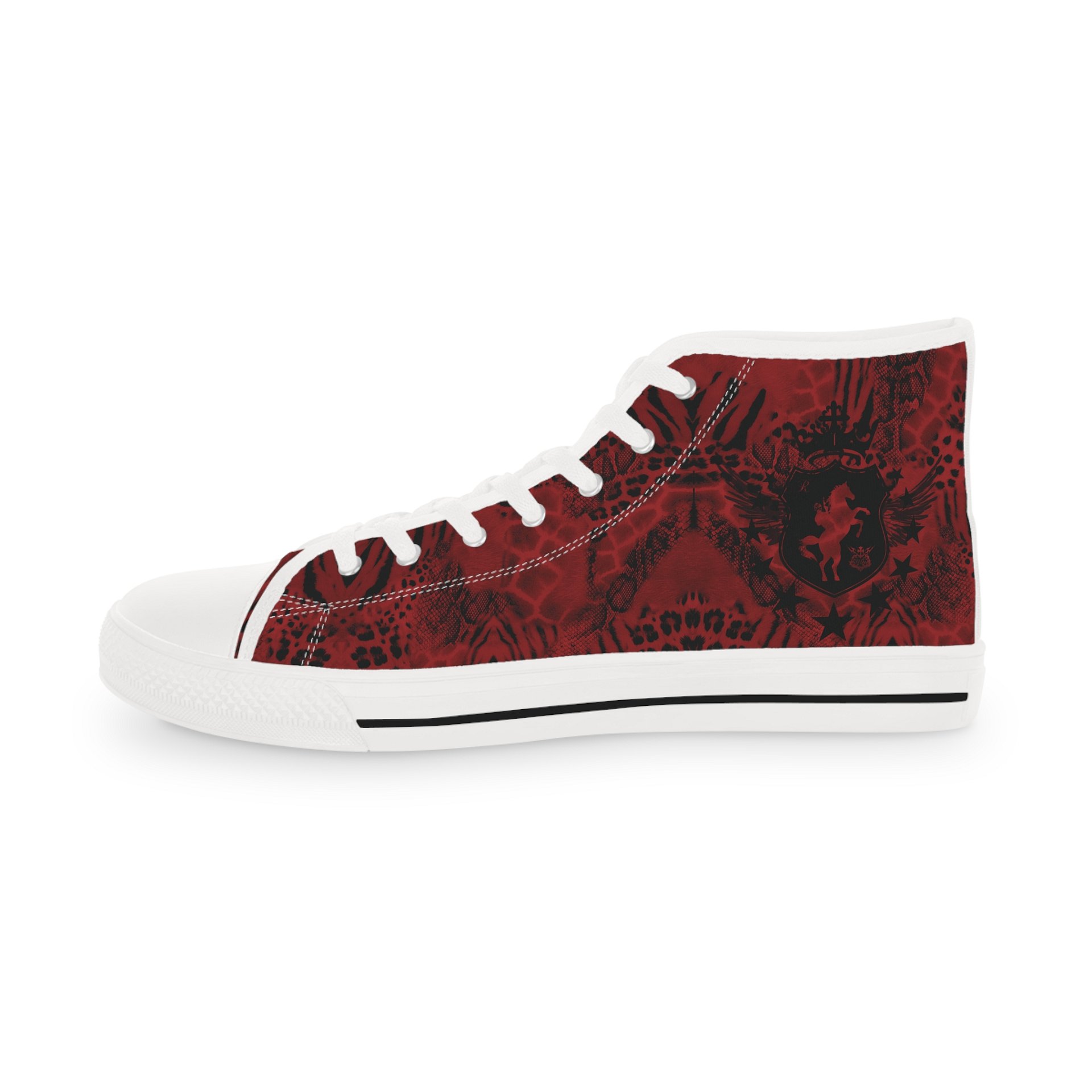 MW ANIMAL PRINT HIGH TOP SNEAKERS (RED) product image (7)