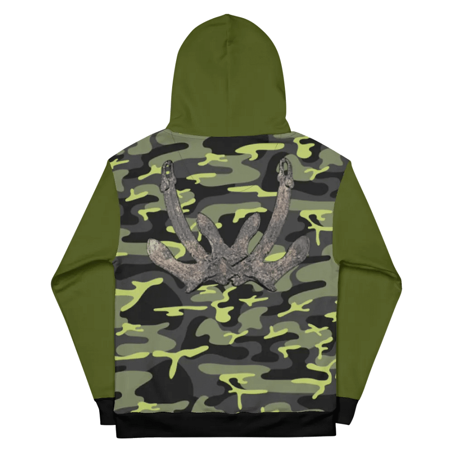 Green & Camouflage Anchor Hoodie product image (11)
