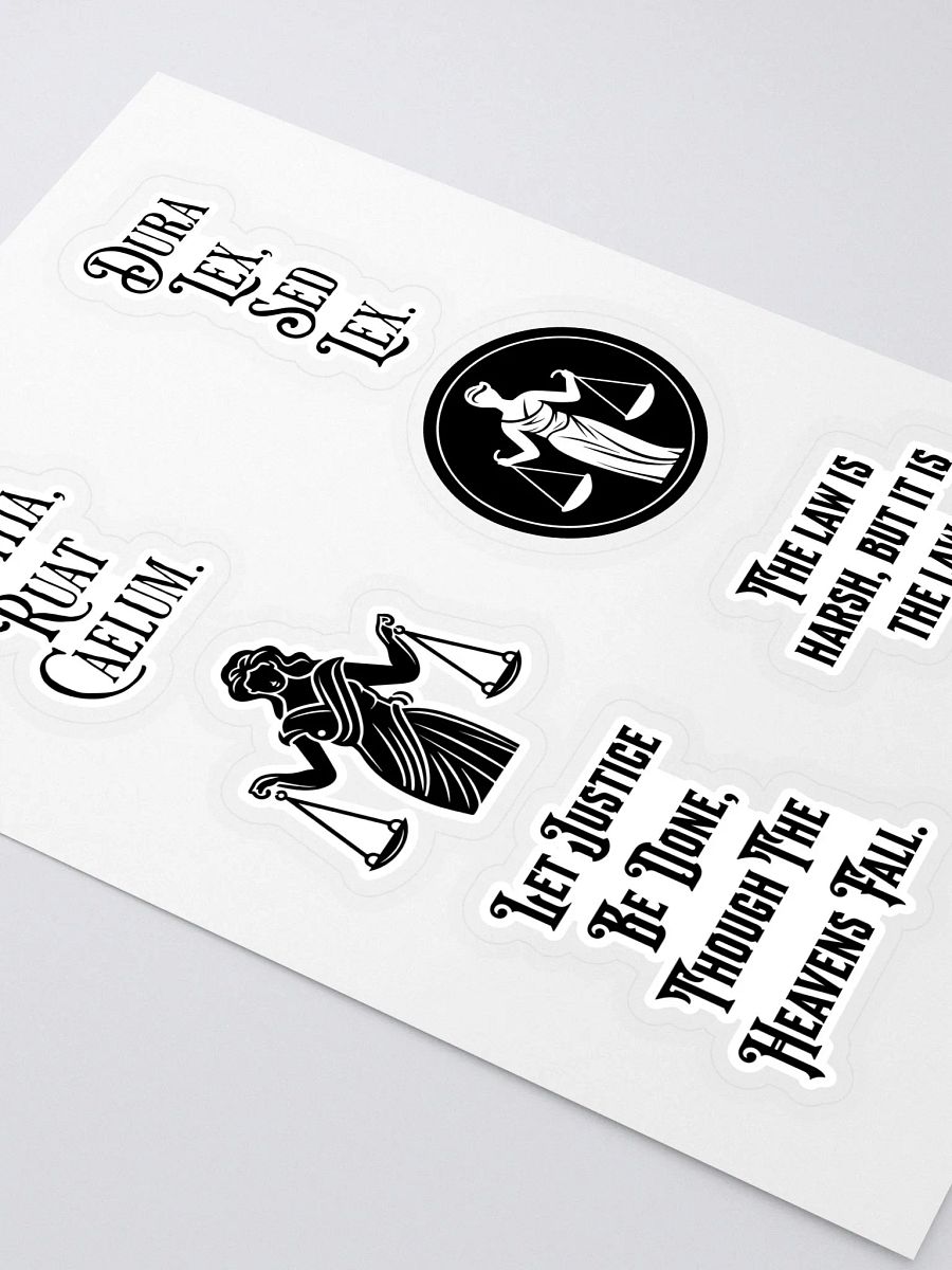 Latin Saying About Law Stickers product image (2)