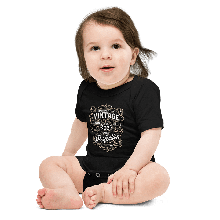 'Limited Edition Vintage' Short Sleeve Onesie product image (1)