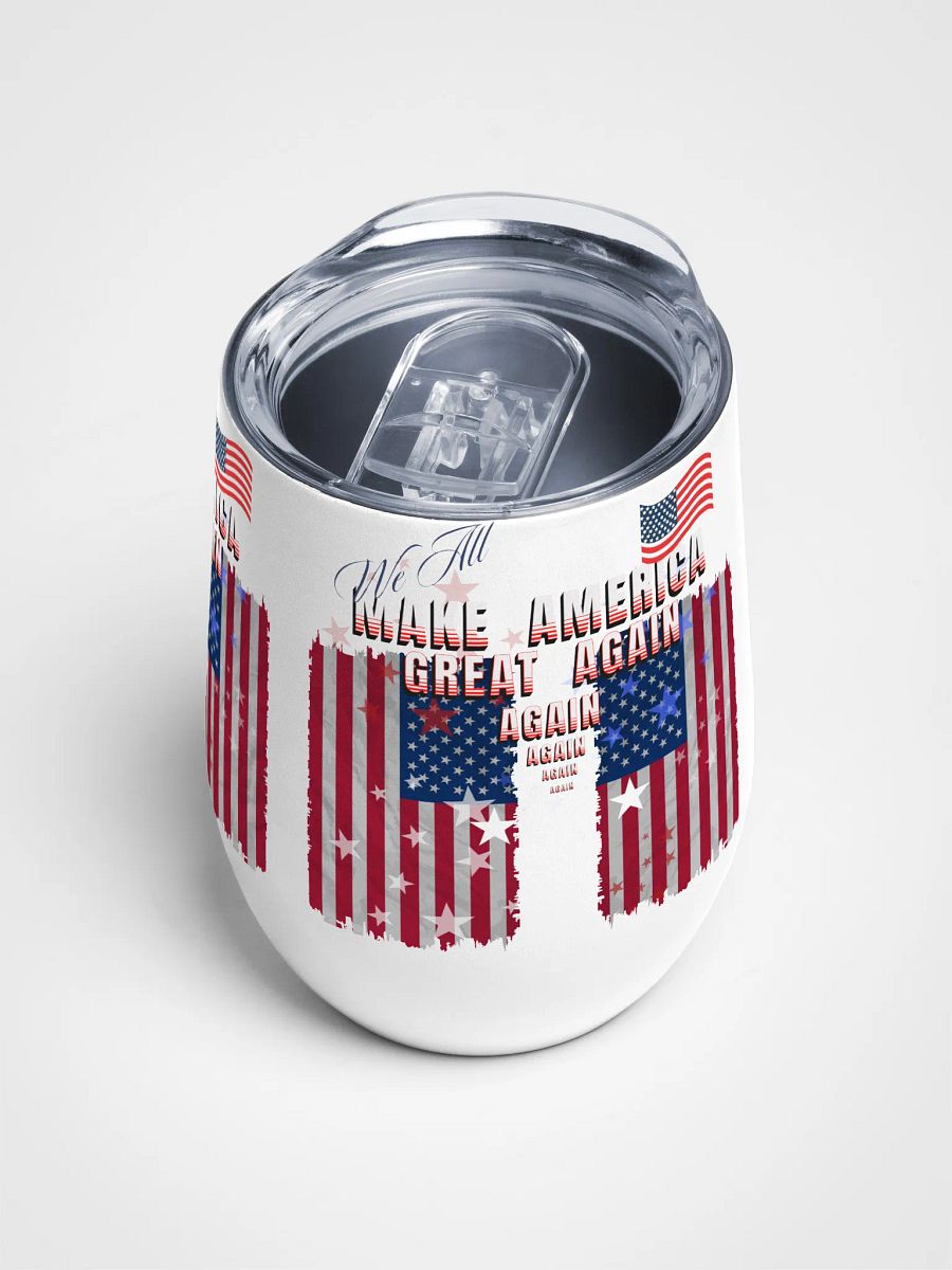 Patriotic Wine Tumbler MAGA for moms and dads colleagues product image (4)