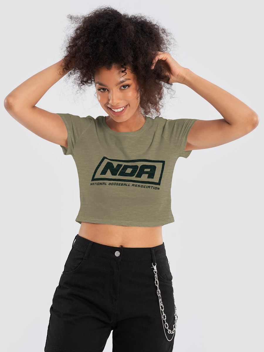 National Dodgeball Association Crop Top (Dark) product image (17)
