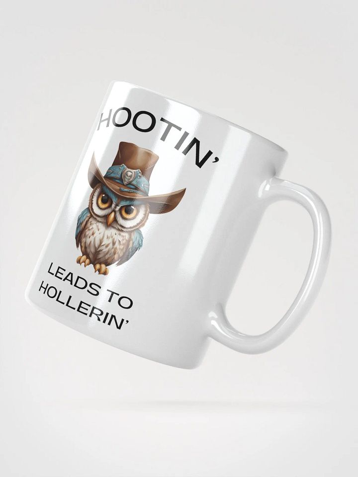 Hootin' Leads to Hollerin' Owl Cowboy Mug product image (5)