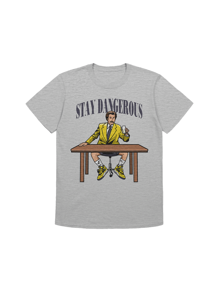 Stay Dangerous – Retro Yellow Suit Edition – Gildan Softstyle T-Shirt product image (1)