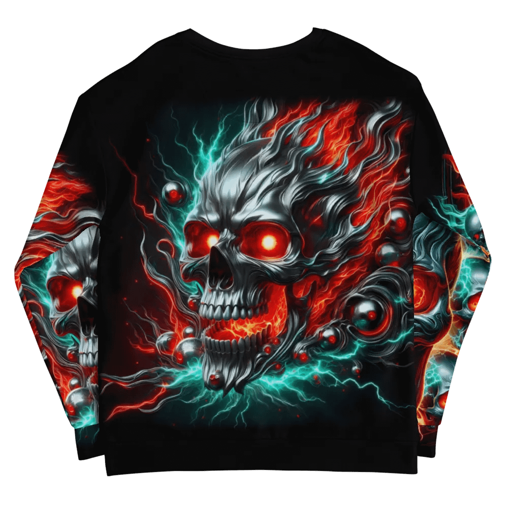 Inferno Skulls All-Over - Unisex Sweatshirt #13 product image (12)