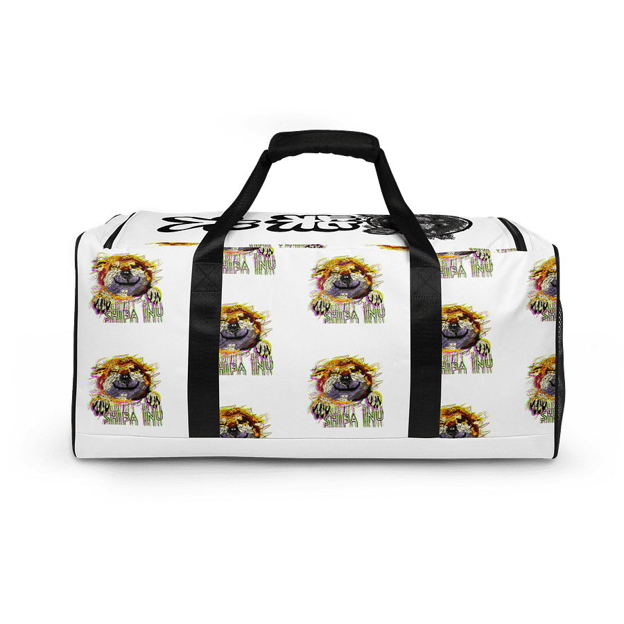 "HI" SHIBA INU All-Over Duffle Bag product image (4)