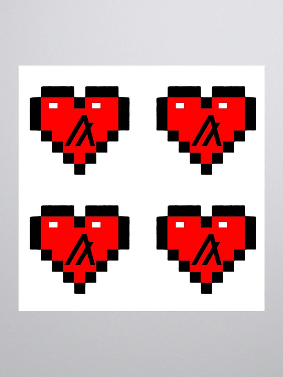 Algorand Pixelated Heart Stickers product image (1)