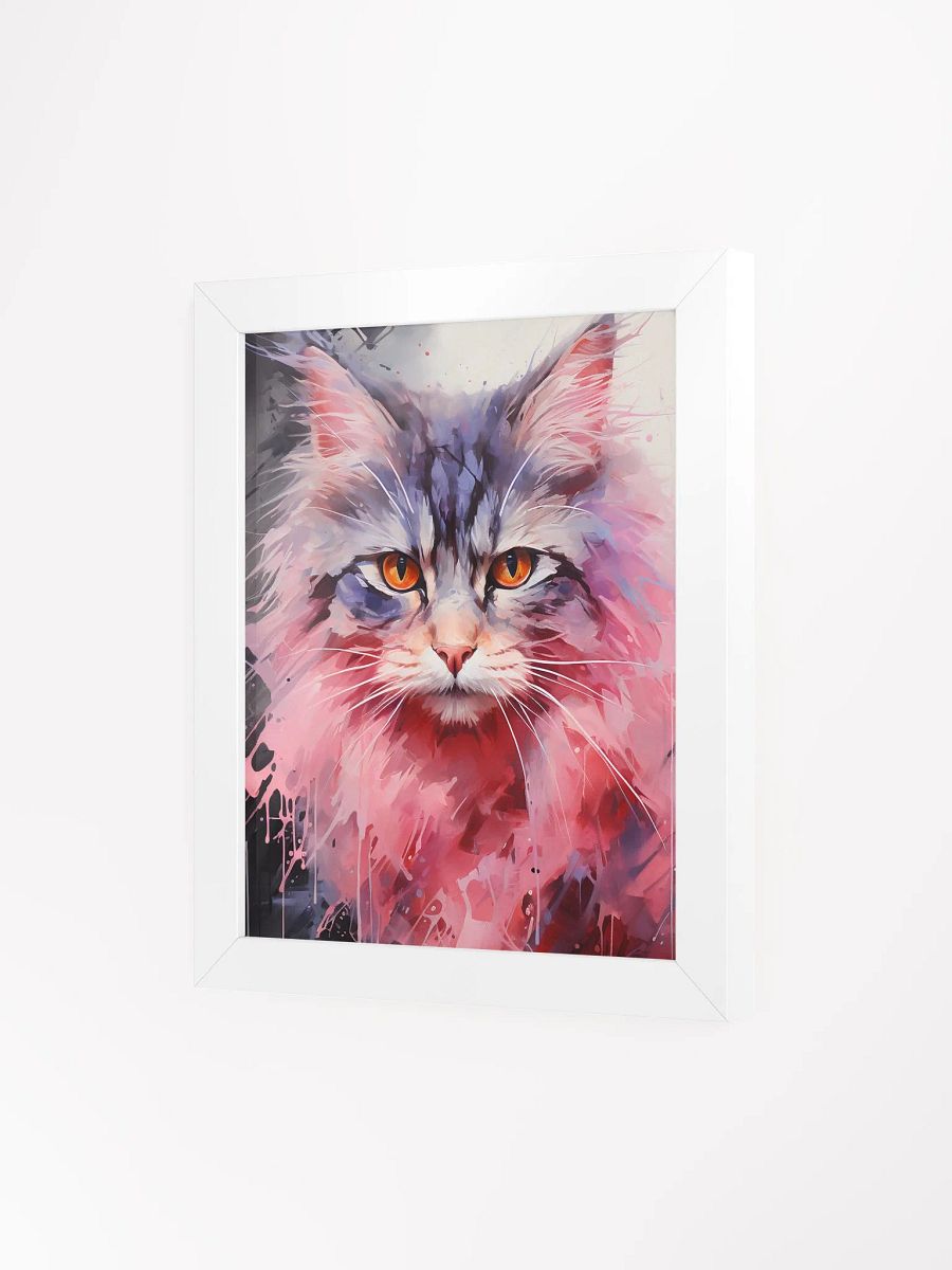 Vibrant Cat Splatter Art Poster product image (3)