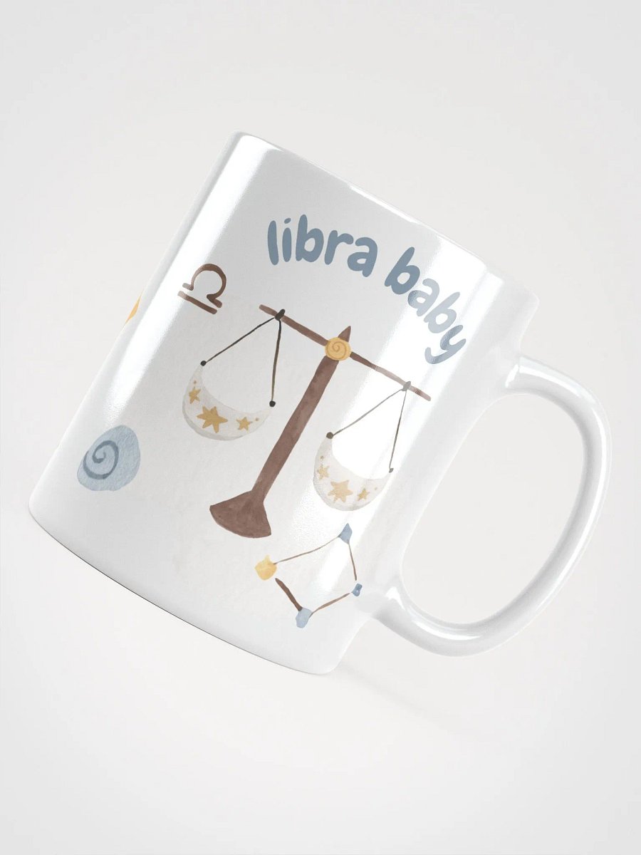 Libra Baby September 23 – October 23 WHITE GLOSSY MUG Baby Gift, New Baby Gift, Fun Astrology Gift product image (5)