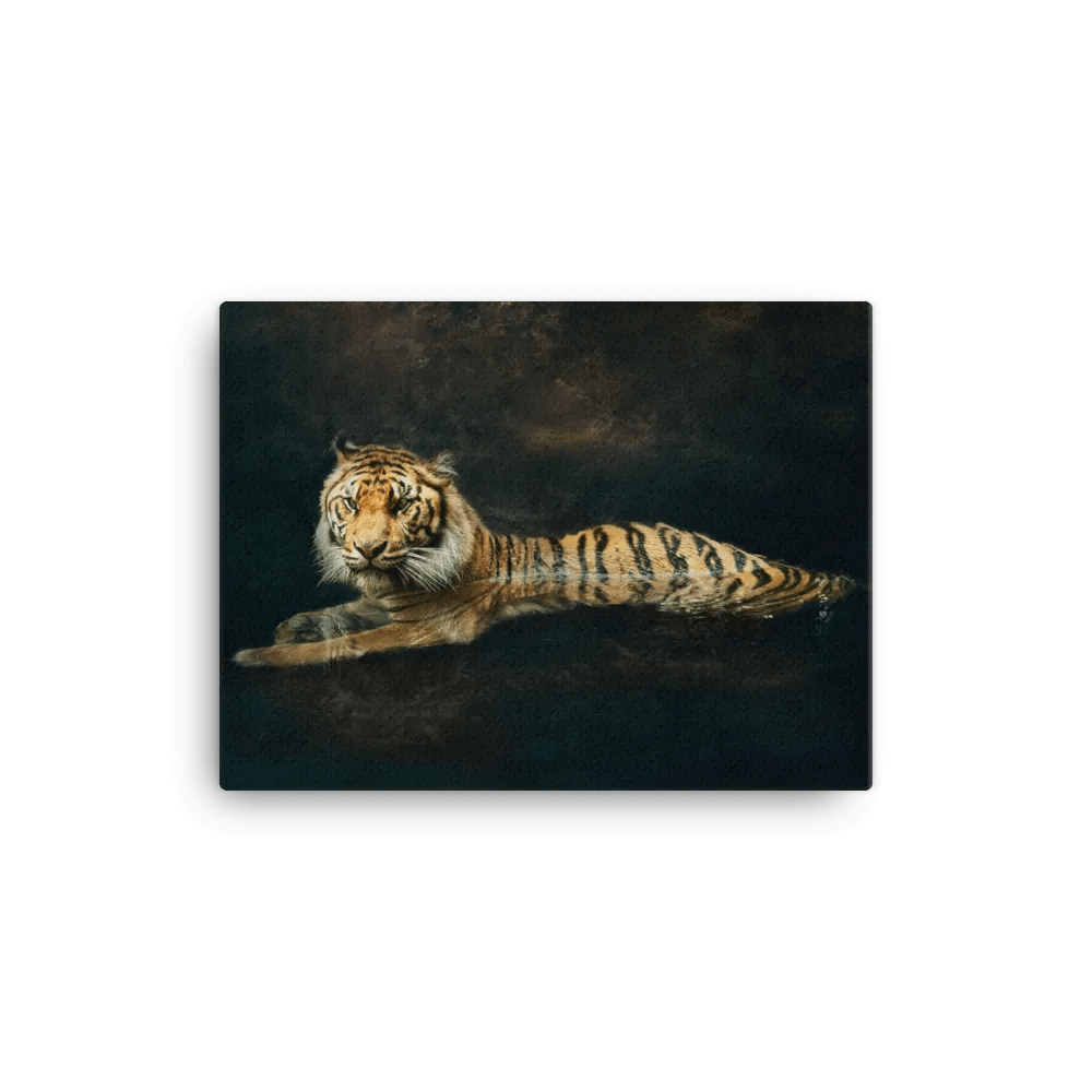 Tiger In Water Canvas product image (1)