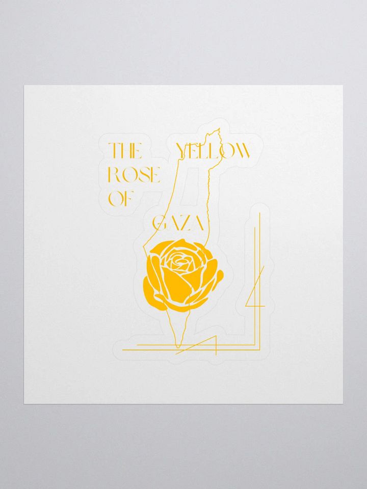Yellow Rose of Gaza Vinyl Sticker product image (1)