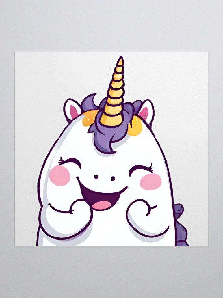 Unicorn Giggle Sticker product image (1)