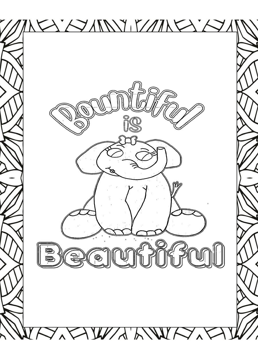 40 Positive Self Esteem Quotes Coloring Journal: Affirmations and Self Confidence Quotes and Patterns to Color for Young Women product image (6)
