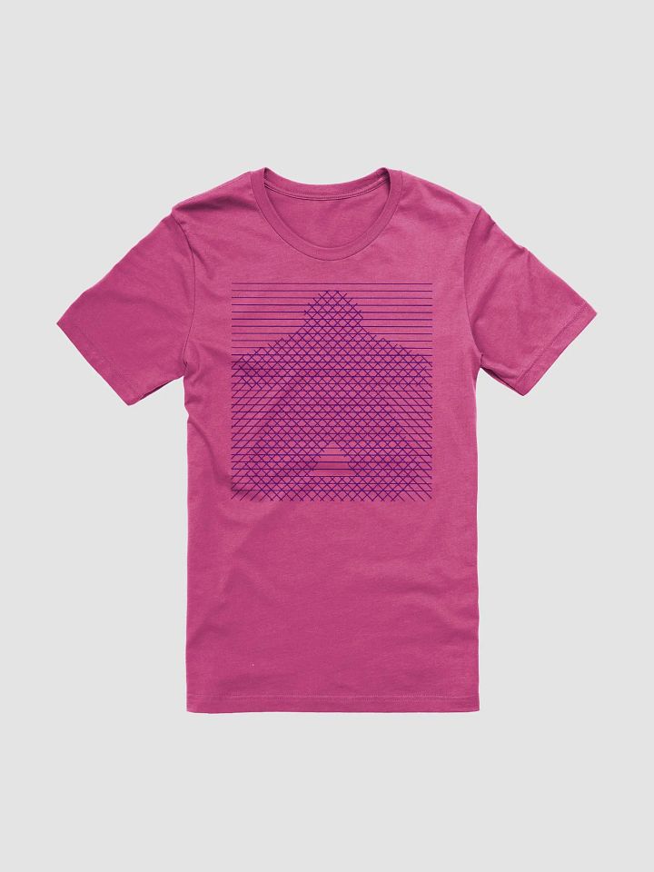 Meeple Lines Cross-hatch T-shirt for Board Gamers - Berry product image (2)