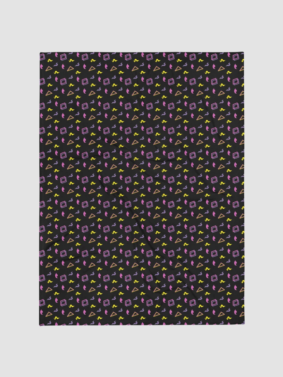 Oh Worm black pattern fleece throw blanket product image (7)