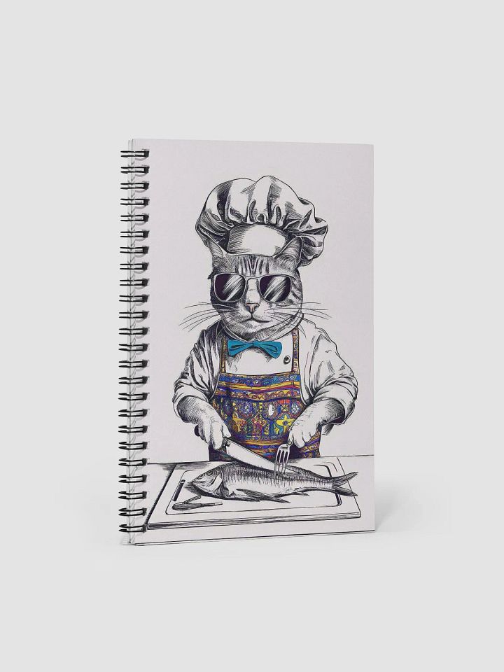 Famous Cat Chef Spiral Notebook product image (1)