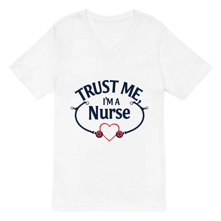 Heartbeat Nurse V-Neck Tee product image (2)