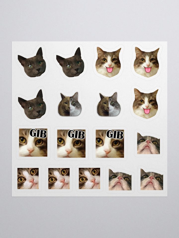 Domestic Purr Machines Meme Sticker Set product image (1)