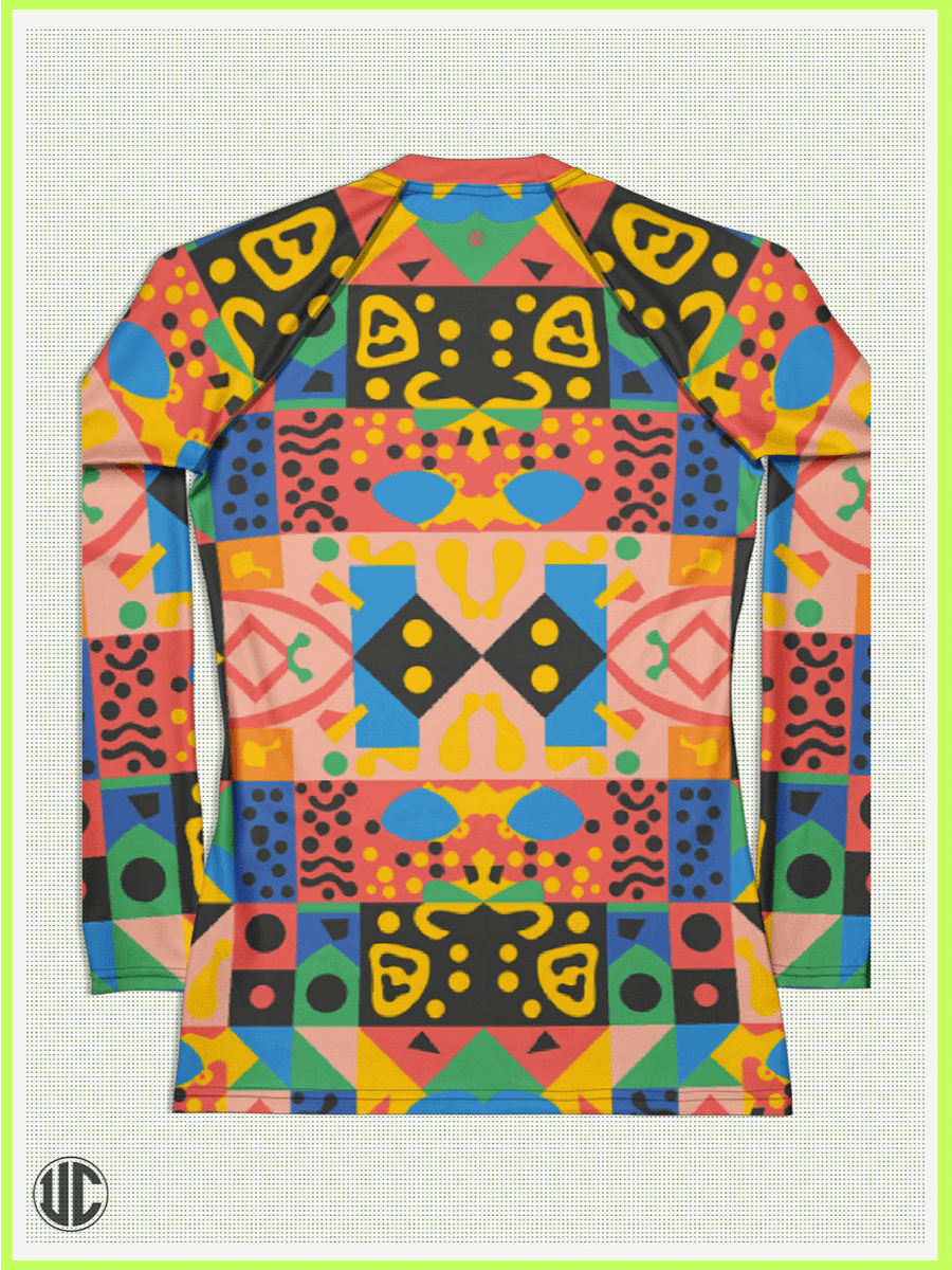 Vivid Memphis Style - Women's Rash Guard product image (5)