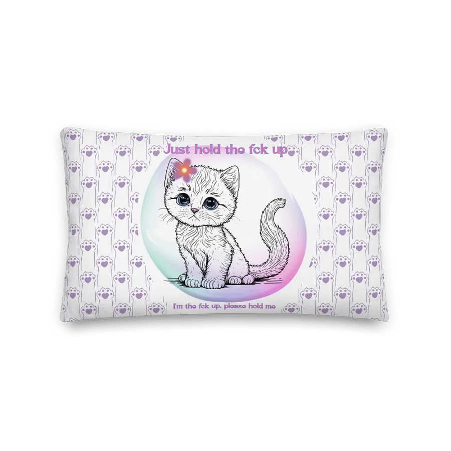 KC, Hold the Fck Up (kitty), Pillow product image (2)
