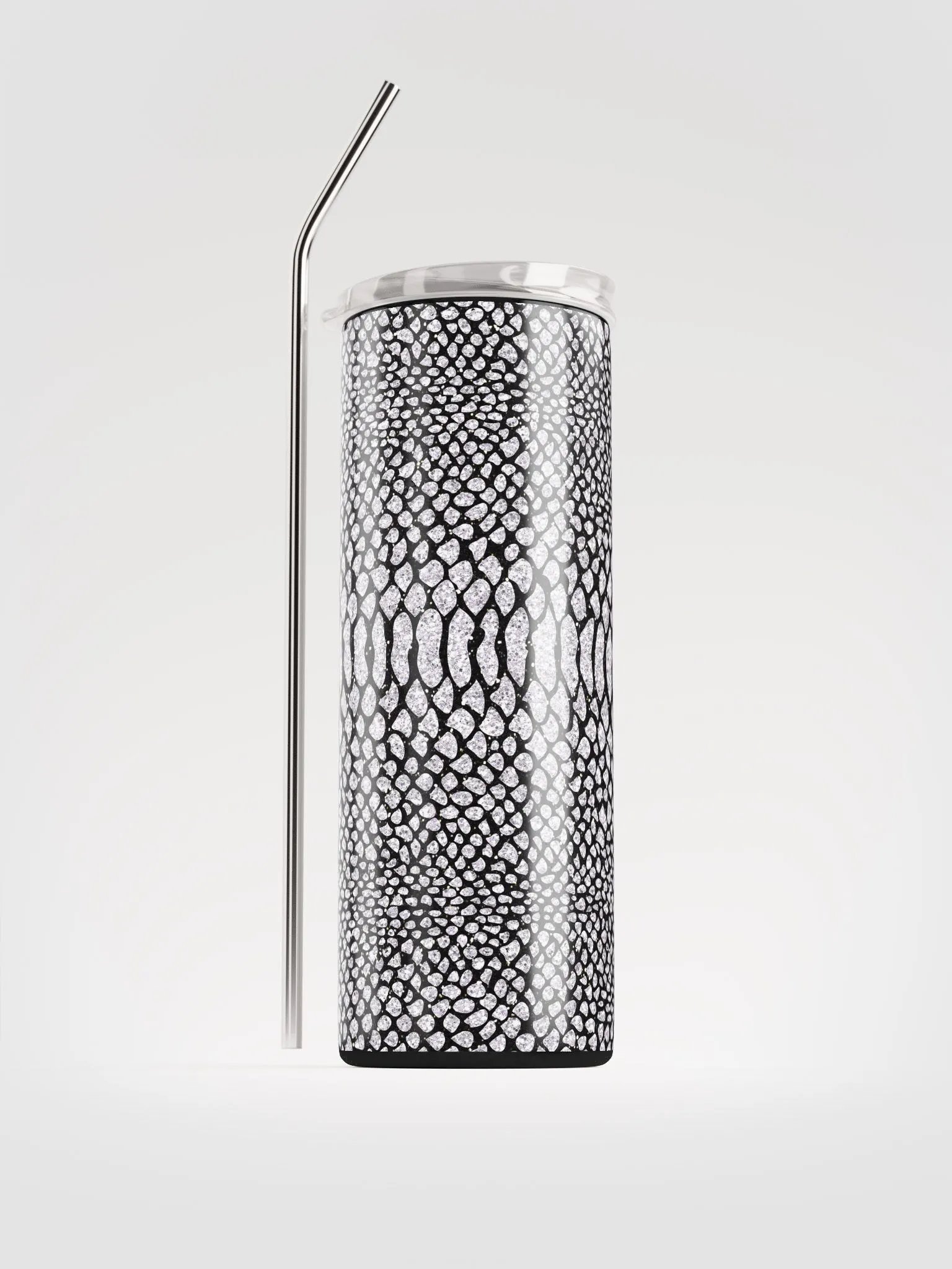 Embrace Exotic Elegance with our Snake Skin Stainless Steel Tumbler | Eco-Friendly 20 oz Tumbler with Reusable Straw product image (1)