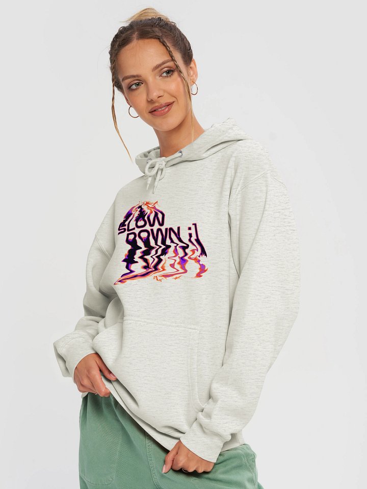 'Slow Down' Distorted Pullover Hoodie product image (1)
