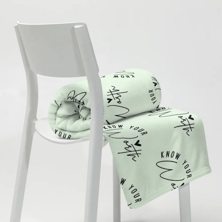 Know Your Worth Blanket product image (10)