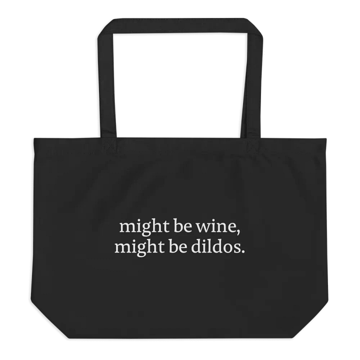 Wine or Dildos Large Tote Bag product image (1)