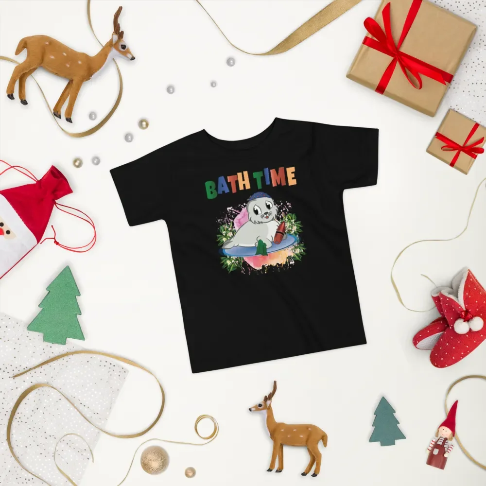 Bath Time Funny Colorful Bella +Canvas Toddler T-Shirt – Fun Gift for Kids product image (7)