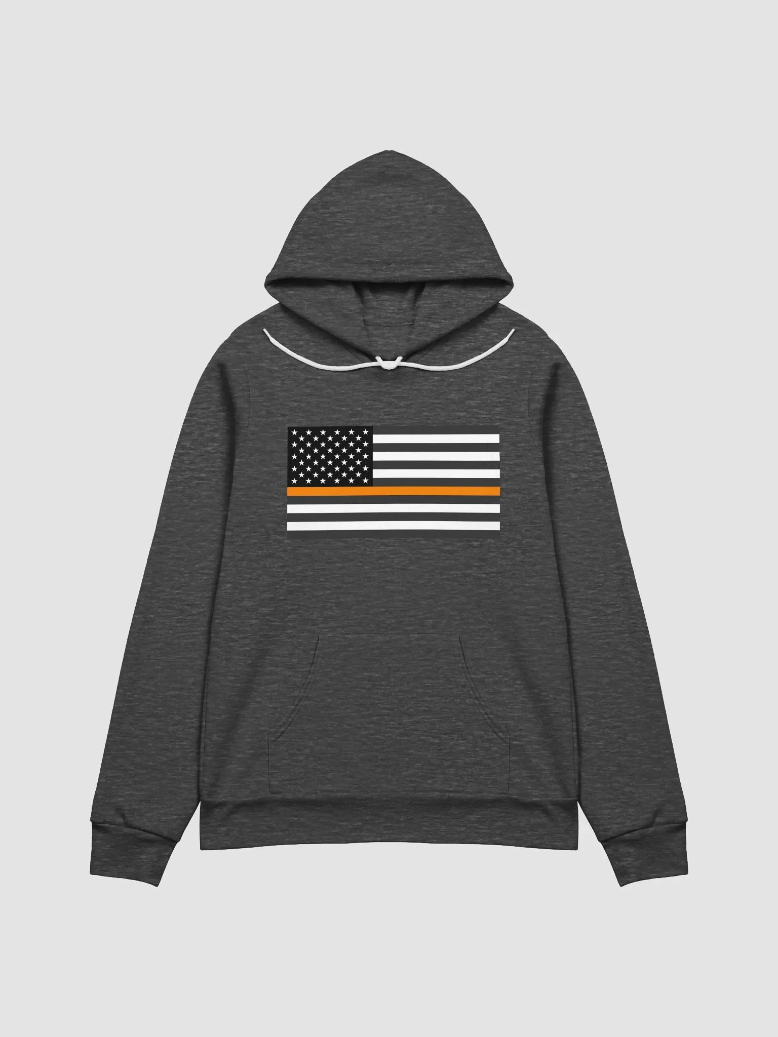 Orange Stripe American Flag Hoodie product image (1)