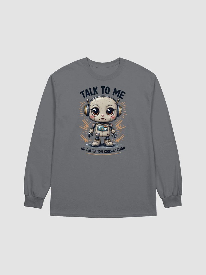 Sad Lonely Robot Long Sleeve Tee product image (9)